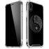 Liquid Blue Yin Yang Music Skulls iPhone XR Clear Case