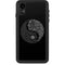 Liquid Blue Yin Yang Music Skulls iPhone XR Waterproof Case