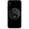 Liquid Blue Yin Yang Music Skulls iPhone XS Skin