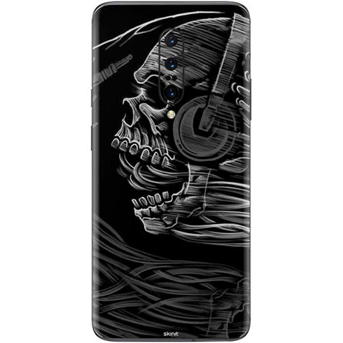 Liquid Blue Yin Yang Music Skulls OnePlus 7 Pro Skin