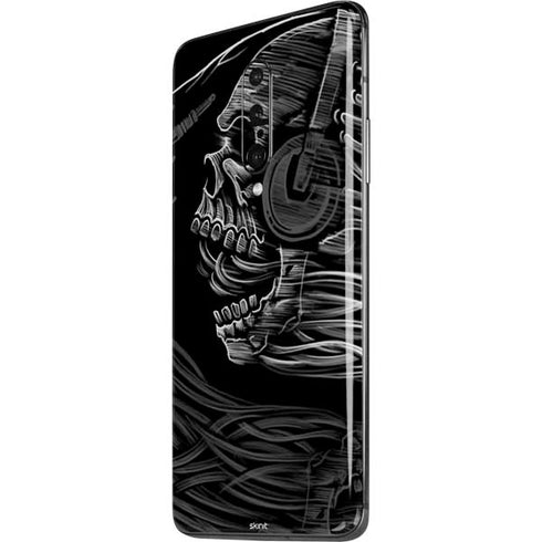 Liquid Blue Yin Yang Music Skulls OnePlus 7 Pro Skin
