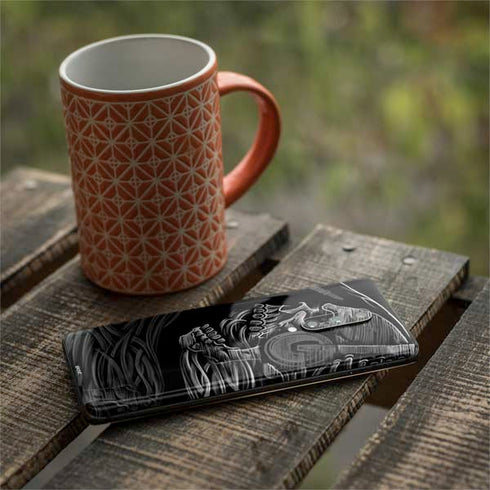 Liquid Blue Yin Yang Music Skulls OnePlus 7 Pro Skin