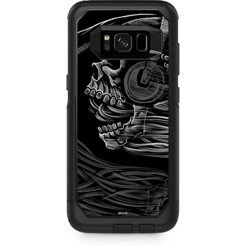 Liquid Blue Yin Yang Music Skulls Otterbox Commuter Galaxy Skin