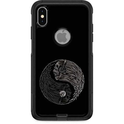 Liquid Blue Yin Yang Music Skulls Otterbox Commuter iPhone Skin