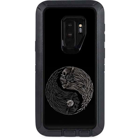 Liquid Blue Yin Yang Music Skulls Otterbox Defender Galaxy Skin