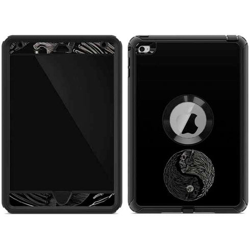 Liquid Blue Yin Yang Music Skulls Otterbox Defender iPad Skin