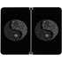 Liquid Blue Yin Yang Music Skulls Surface Duo Skin