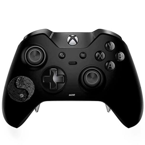 Liquid Blue Yin Yang Music Skulls Xbox One Elite Controller Skin