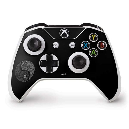 Liquid Blue Yin Yang Music Skulls Xbox One S Controller Skin