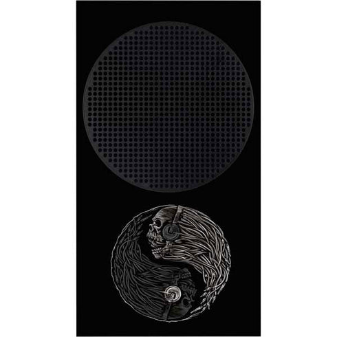 Liquid Blue Yin Yang Music Skulls Xbox Series S Skins