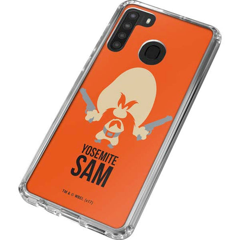 Looney Tunes Yosemite Sam Identity Galaxy A21 Clear Case