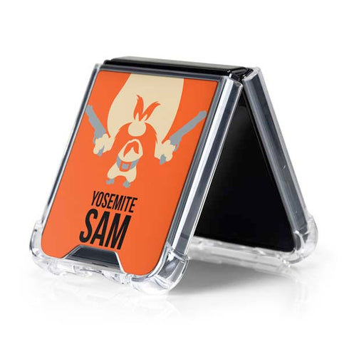 Looney Tunes Yosemite Sam Identity Galaxy Z Flip5 5G Clear Case