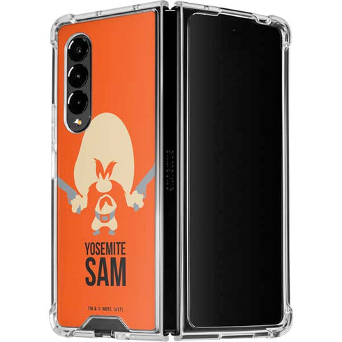 Looney Tunes Yosemite Sam Identity Galaxy Z Fold4 5G Clear Case