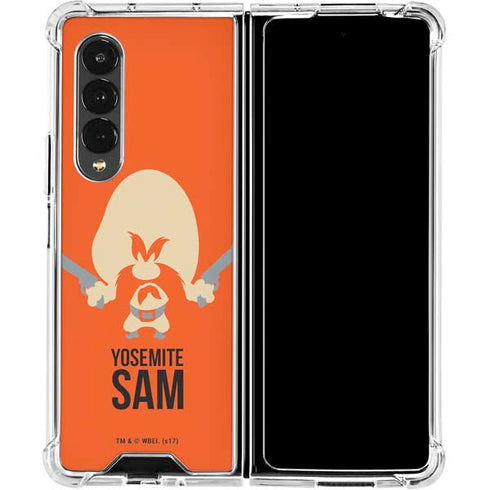 Looney Tunes Yosemite Sam Identity Galaxy Z Fold4 5G Clear Case