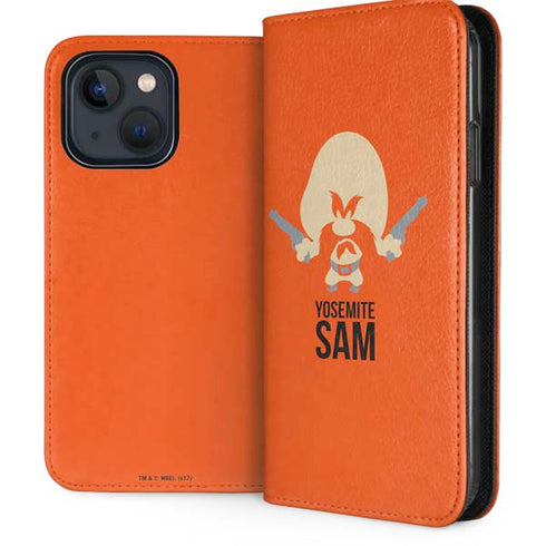 Looney Tunes Yosemite Sam Identity iPhone 14 Plus Folio Case