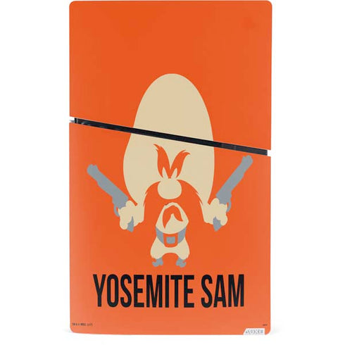 Looney Tunes Yosemite Sam Identity PS5 Slim Digital Edition Console Skin
