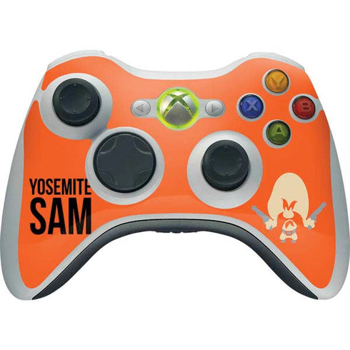 Looney Tunes Yosemite Sam Identity Xbox 360 Wireless Controller Skin