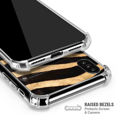 Zebra iPhone XS Max Clear Case