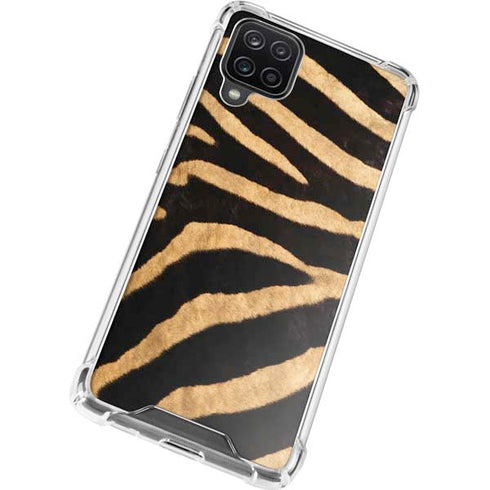 Zebra Animal Print Galaxy A12 Clear Case