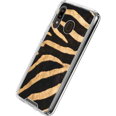 Zebra Animal Print Galaxy A30 Clear Case