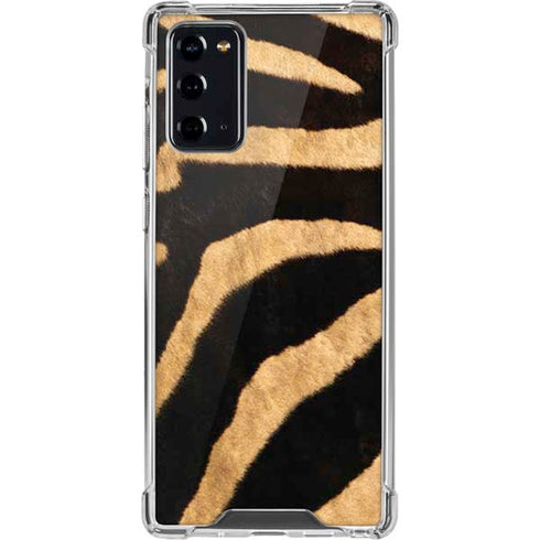 Zebra Animal Print Galaxy Note20 5G Clear Case