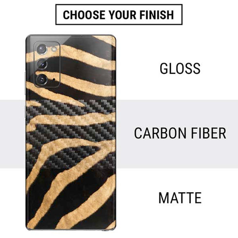 Zebra Animal Print Galaxy Note20 5G Skin