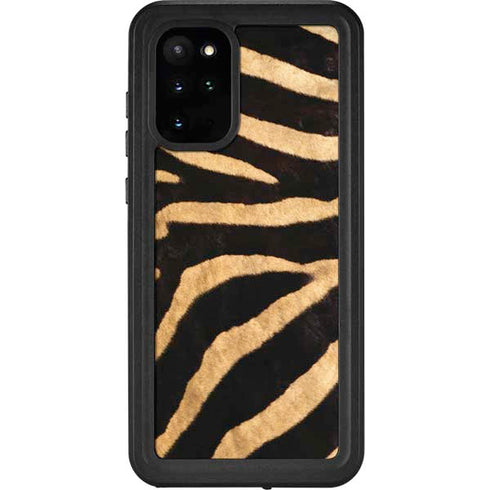 Zebra Animal Print Galaxy S20 Plus Waterproof Case