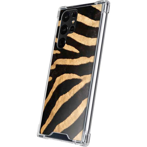 Zebra Animal Print Galaxy S22 Ultra Clear Case
