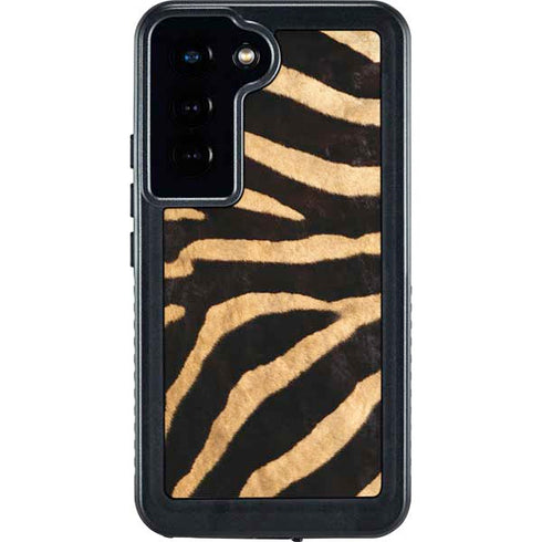 Zebra Animal Print Galaxy S23 Waterproof Case