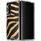 Zebra Animal Print Galaxy Z Fold4 5G Clear Case