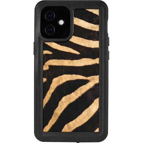 Zebra Animal Print iPhone 12 Mini Waterproof Case