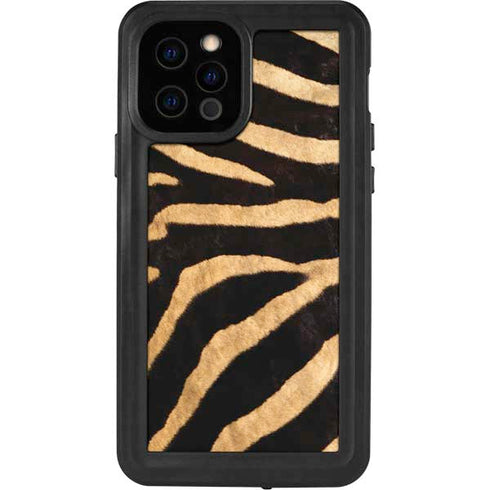 Zebra Animal Print iPhone 12 Pro Waterproof Case