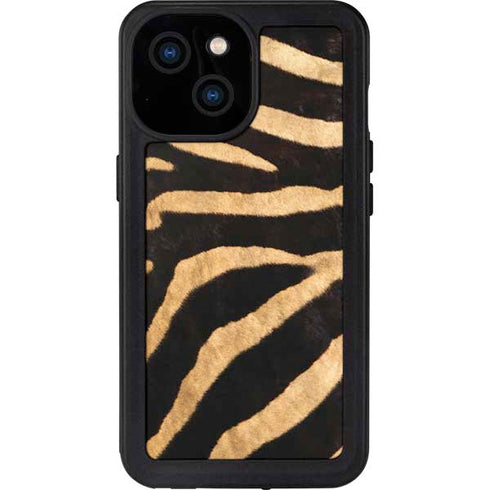 Zebra Animal Print iPhone 13 Mini Waterproof Case