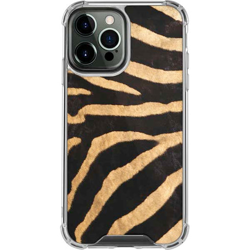 Zebra Animal Print iPhone 14 Pro Max Clear Case