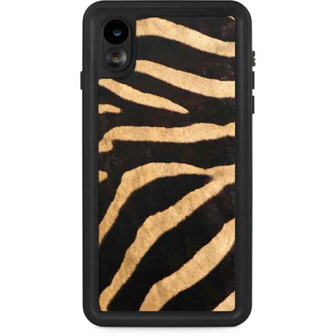 Zebra Animal Print iPhone XR Waterproof Case