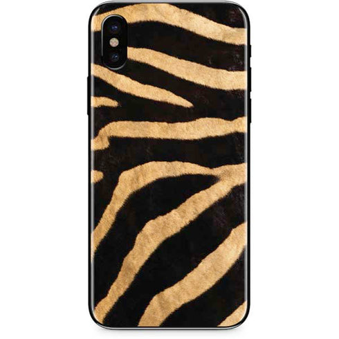 Zebra Animal Print iPhone XS Skin