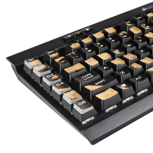 Zebra Animal Print K95 RGB PLATINUM Mechanical Gaming Keyboard Skin