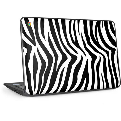 Zebra Print HP Chromebook Skin
