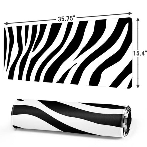 Zebra Print Gaming Mouse Pad