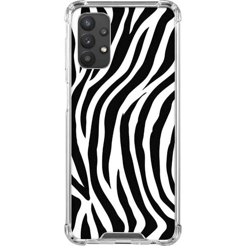 Zebra Print Galaxy A32 5G Clear Case