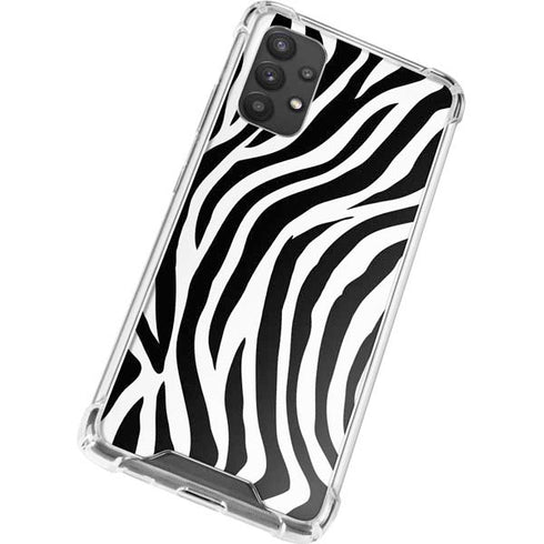 Zebra Print Galaxy A32 5G Clear Case