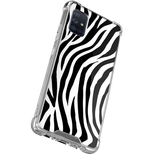Zebra Print Galaxy A51 5G Clear Case