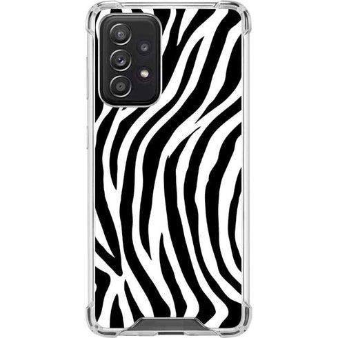Zebra Print Galaxy A52 5G Clear Case