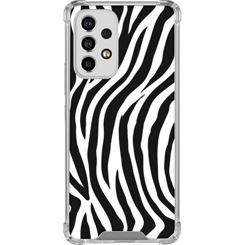 Zebra Print Galaxy A53 5G Clear Case