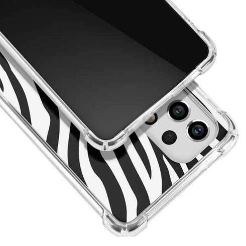 Zebra Print Galaxy A53 5G Clear Case