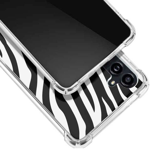 Zebra Print Galaxy A54 5G Clear Case