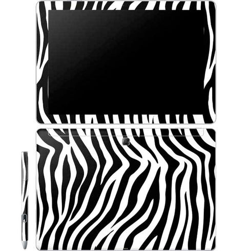 Zebra Print Galaxy Book 12in Skin
