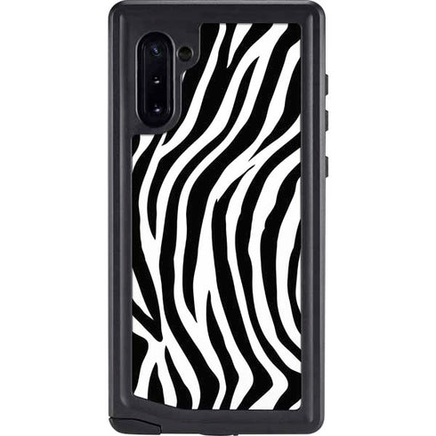 Zebra Print Galaxy Note 10 Waterproof Case