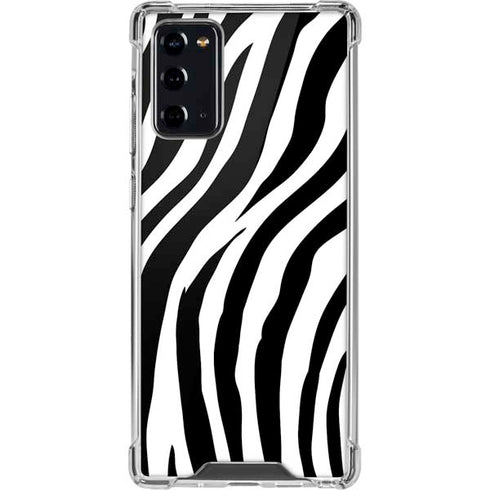 Zebra Print Galaxy Note20 5G Clear Case