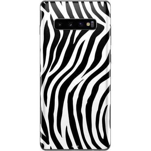 Zebra Print Galaxy S10 Plus Skin